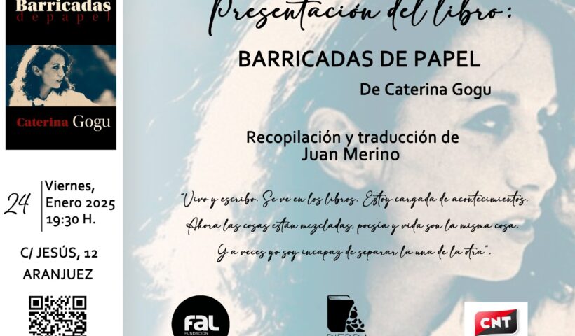 Presentación de la recopilación y traducción de poemas de Caterina Gogu